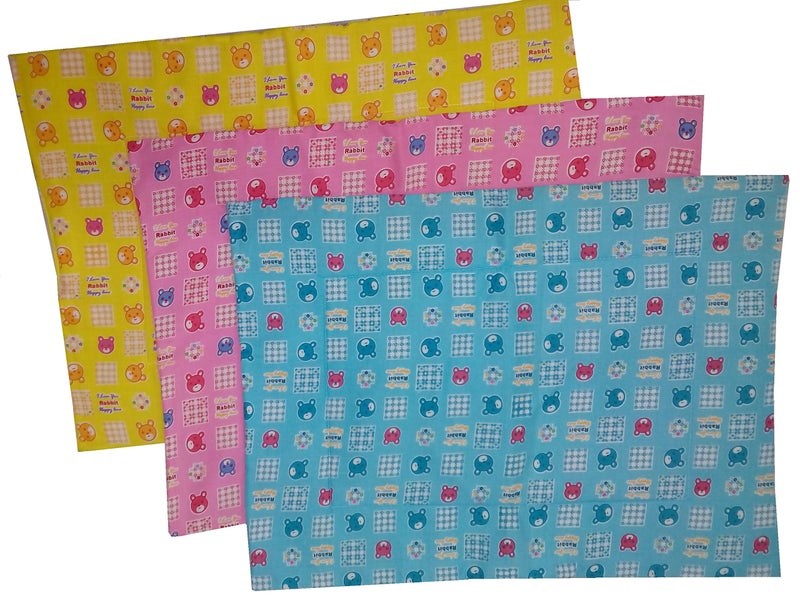 Manorath Changing Mat 550 Combo (0-3 Months, Multicolour, Pack of 3)