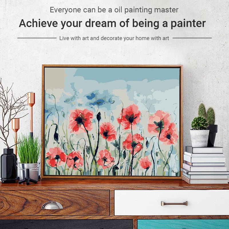DIY Oil Painting Paint by Numbers Environmental Drawing Paintwork with Paintbrushes and Paint  for Kids & Adults - Image 3