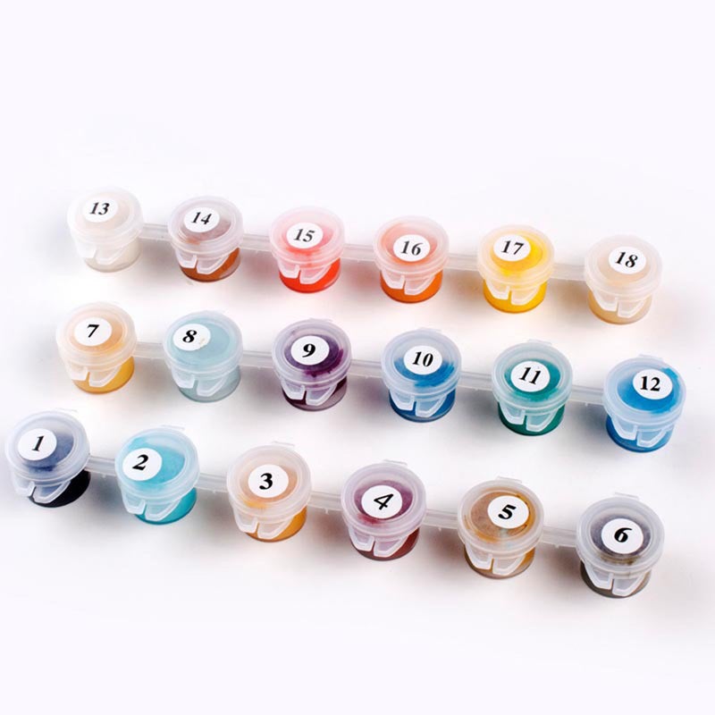 DIY Oil Painting Paint by Numbers Environmental Drawing Paintwork with Paintbrushes and Paint  for Kids & Adults - Image 5