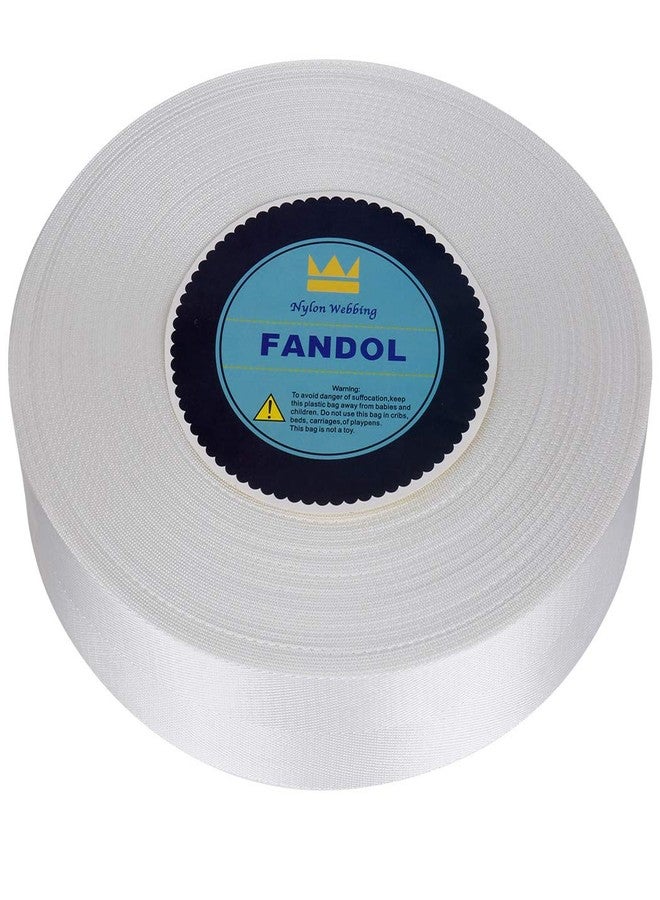FANDOL Nylon Webbing - Heavy Duty Strapping for Crafting Pet Collars, Shoulder Straps, Slings, Pull Handles - Repairing Furniture, Gardening, Outdoor Gear & More (1 inch x 10 Yards, White) - Image 3