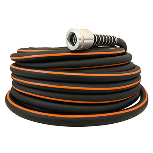 Flexon Flextreme Pro 5/8" x 50ft Performance Rubber Garden Hose – Heavy-Duty, Kink-Resistant, All-Weather Flexibility, Industrial-Grade Couplings, Durable Outdoor Watering Hose for Lawn & Garden - Image 2
