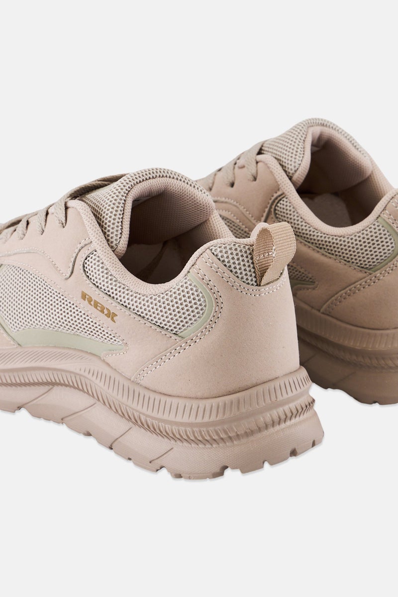 RBX Women Lace Up Running Shoes, Beige  - Image 4