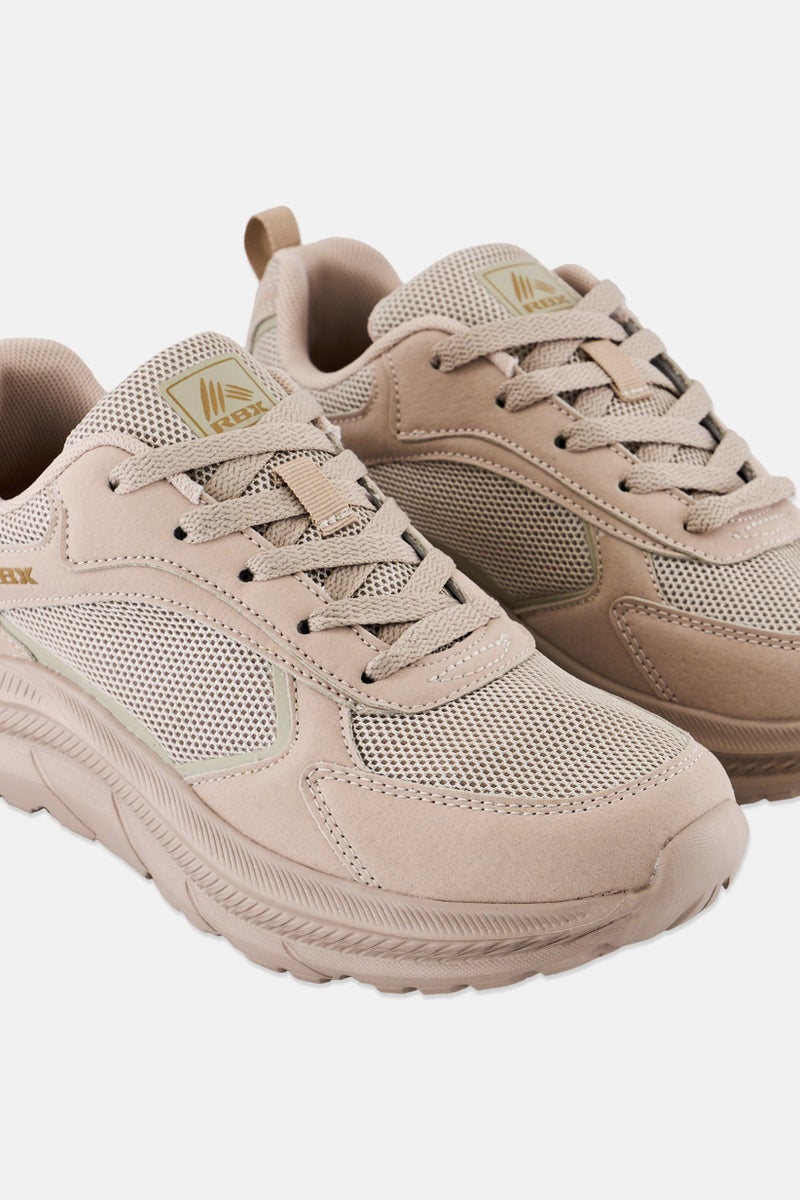 RBX Women Lace Up Running Shoes, Beige  - Image 3