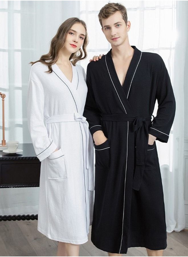 Arabest - Robe Lightweight Kimono Robes Short Knit Bathrobe Soft Sleepwear Casual Ladies Loungewear - Image 1