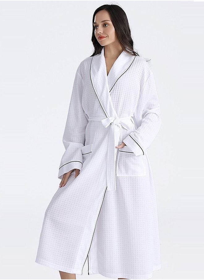 Arabest - Robe Lightweight Kimono Robes Short Knit Bathrobe Soft Sleepwear Casual Ladies Loungewear - Image 1