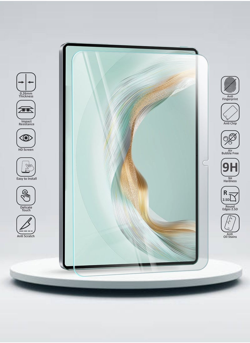 Wtech Huawei MatePad Pro 12.2 2025 (12.2 Inches) WTech Premium Series Curved Edges Full Cover Tempered Glass Tablet Screen Protector (TSGPCN) - Clear  - Image 2