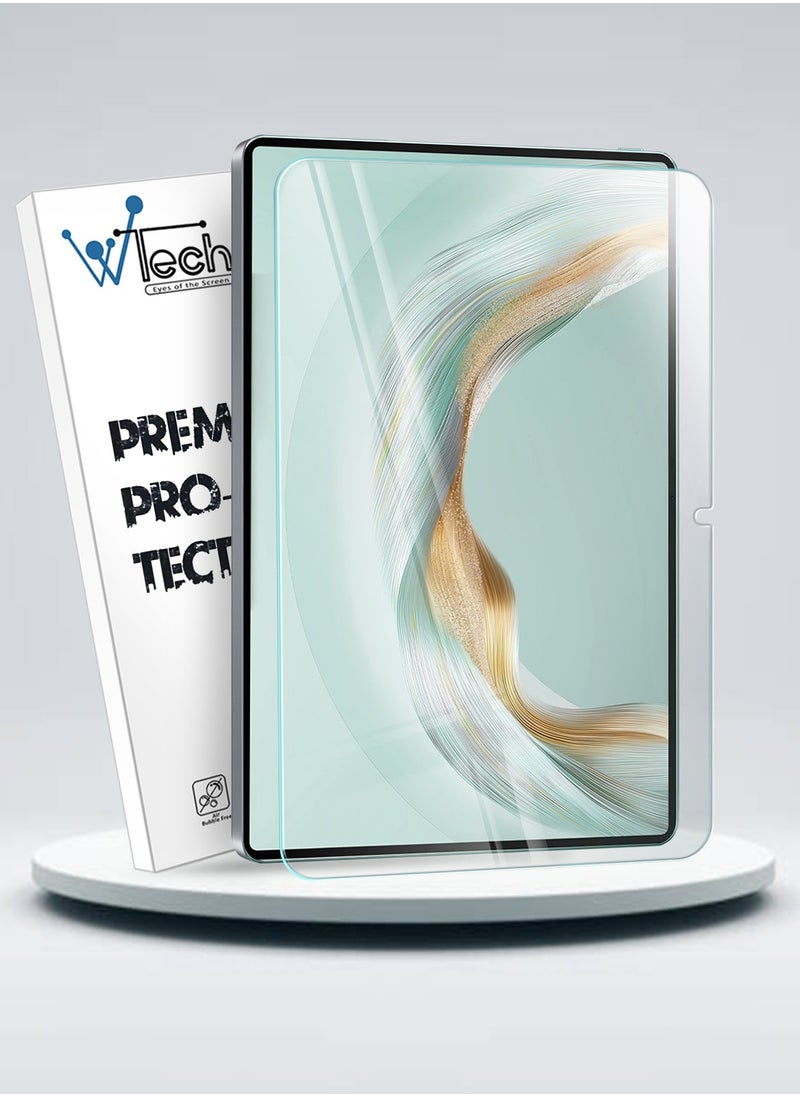 Wtech Huawei MatePad Pro 12.2 2025 (12.2 Inches) WTech Premium Series Curved Edges Full Cover Tempered Glass Tablet Screen Protector (TSGPCN) - Clear  - Image 1