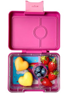 Yumbox Yumbox Malibu Purple Snack Box with Magical Unicorn Tray - 3-Compartment Bento 6.7x5.1x1.8 | Kid-Friendly | Healthy Snacks | BPA-Free & Easy Clean  - Image 3