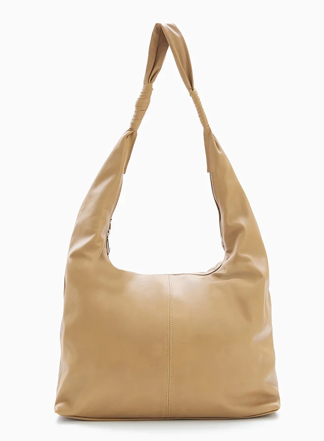 وي كرييت Light Caramel Slouchy Hobo Bag