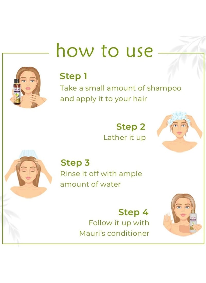 Khadi - Mauri Herbal Amla Shikakai Shampoo - Strengthens Roots & Hair Follicles, Repairs Damage & Fights Hairfall - Enriched with Natural Ingredients - 210 ML - Image 1