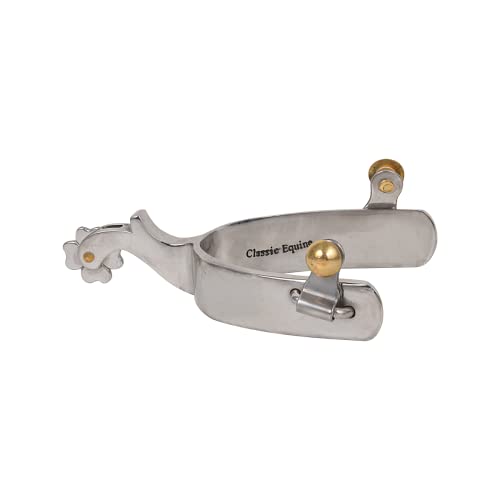 Classic Equine SS Clover 4pt Chap Guard Spur - Image 5