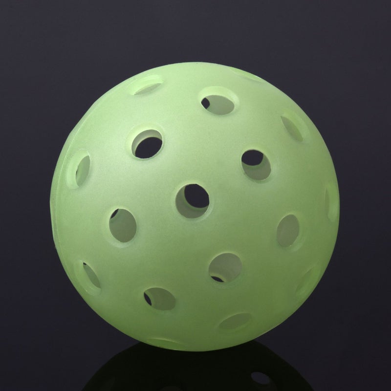 Generic Outdoor Peak ball factory direct 40 holes 74mm indoor and outdoor 26 holes plastic injection ball pickleballpaddle "Fluorescent green" green 40 holes 