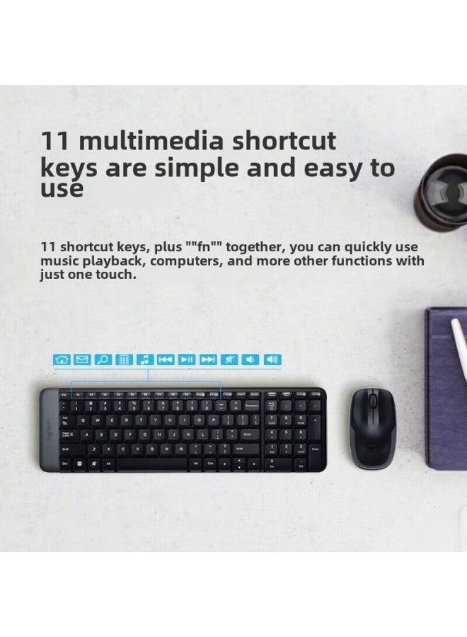 Logitech MK220 Wireless Keyboard And Mouse Suit Office Multimedia With Wireless 2.4G Receiver-Specifications:MK220  - Image 2