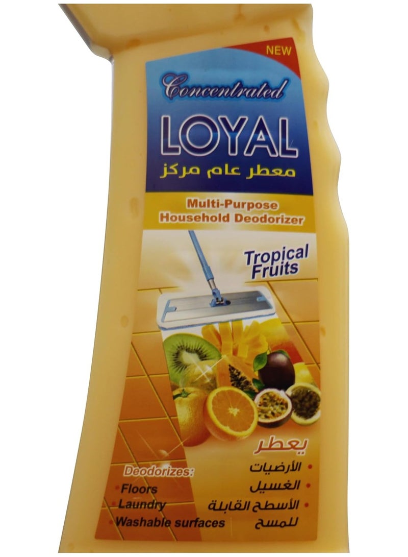 لويال مزيل الروائح الكريهة المنزلي المركز متعدد الأغراض من لويال، منظف الأرضيات بالفواكه الاستوائية - 700 مل - Image 2