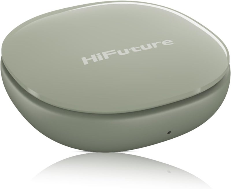 HiFuture FlyBuds4 True Wireless Earbuds with ANC, 4 Mics, 30H Playtime, Bluetooth 5.4, Graphite-Inspired Sound, Waterproof, Secure Fit, Noise Cancelling Earbuds, Green - Image 1