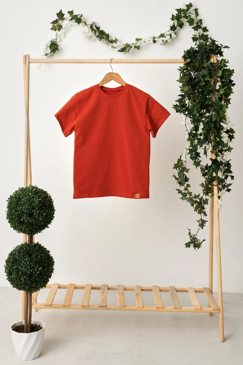 Babygiz Tile Boy Short Sleeve Crew Neck Anti-Sweat, Soft Comfortable 100% Cotton Combed Cotton T-Shirt