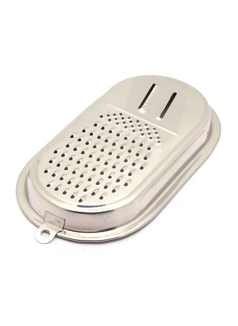 KCL KCL Stainless Steel Grater and Slicer for VegetablesCoconutFruitsSweetsCheese Easy to Handle 28cm  - Image 2