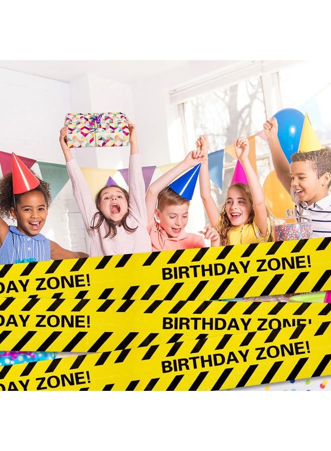 Kasyat 2 Rolls 132 Feet Construction Party Tape Themed Caution Tape for Birthday Party Supplies Construction Decorations(Classic Style) - Image 5