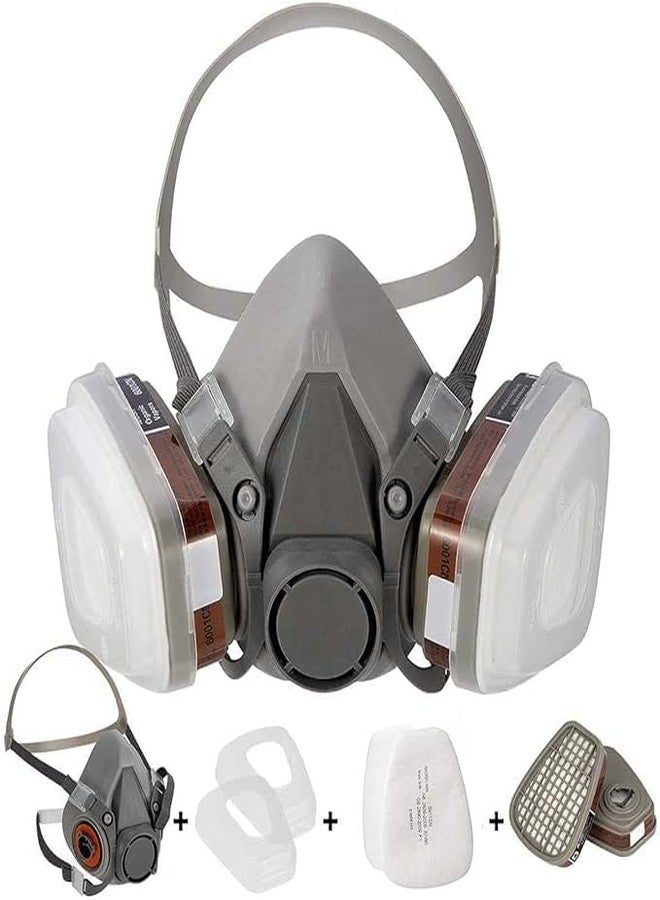 ISTARA Reusable Half Face Cover - 6200 Half Respirator Face Cover for Paint, Dust and Formaldehyde, Sanding, Polishing, Spraying,Against Dust, Chemicals (Without Goggles) - Image 1