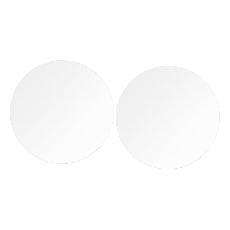 JECOMPRIS 2pcs Round Acrylic Discs Acrylic Round Sheets Circle Blanks High Transparency - Image 1
