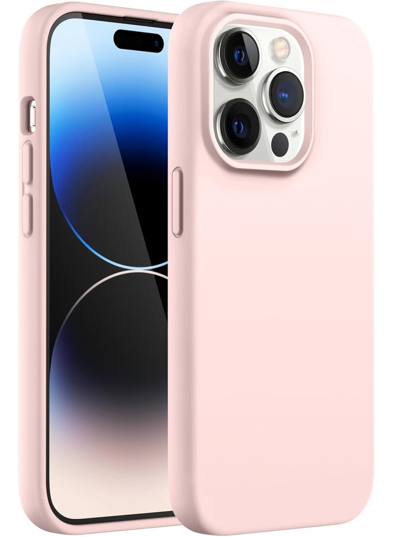 iPhone 14 pro Max Case Upgrade Defender Silicone Cover ShockProof Anti-Scratch Protective Phone Case (BABY PINK) - Image 1