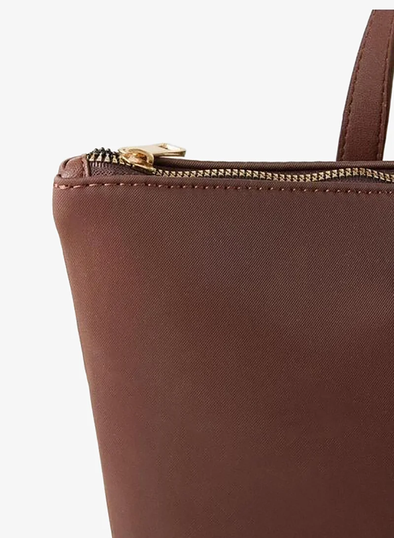 Jimmy Key  Brown Stripe Detailed Shoulder Bag. for Women | Best Price UAE