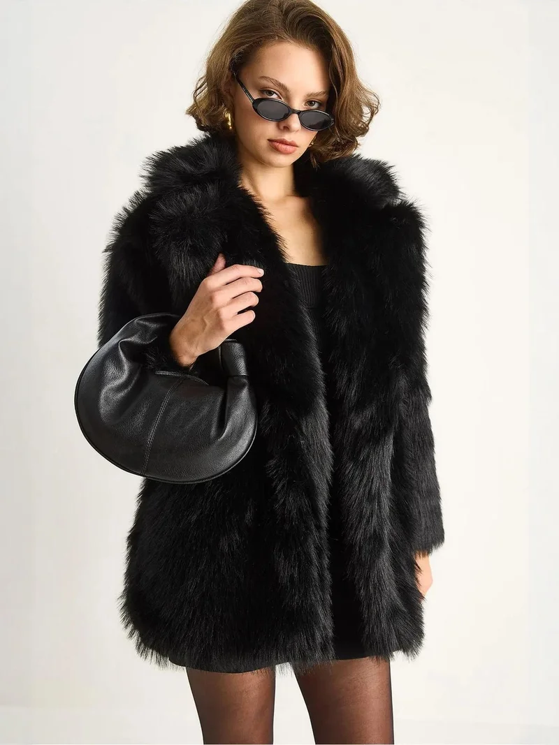 بيانكو لوتشي معطف فرو صناعي من لوتشي