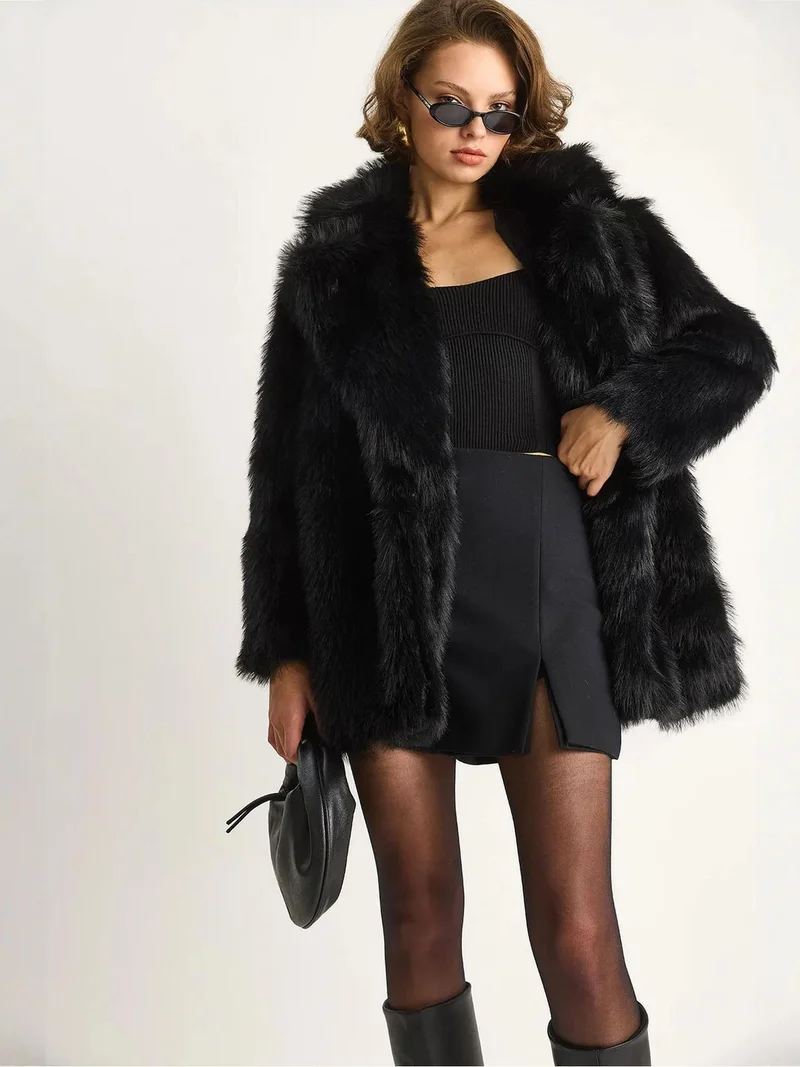 بيانكو لوتشي معطف فرو صناعي من لوتشي