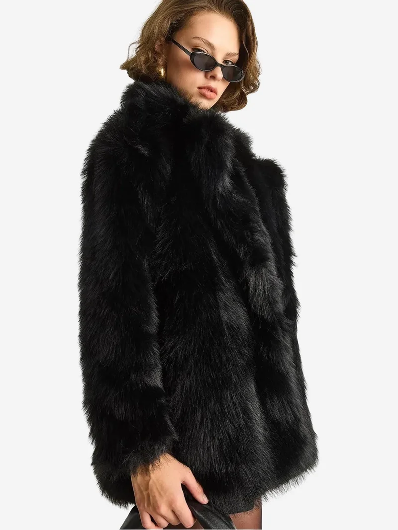 بيانكو لوتشي معطف فرو صناعي من لوتشي