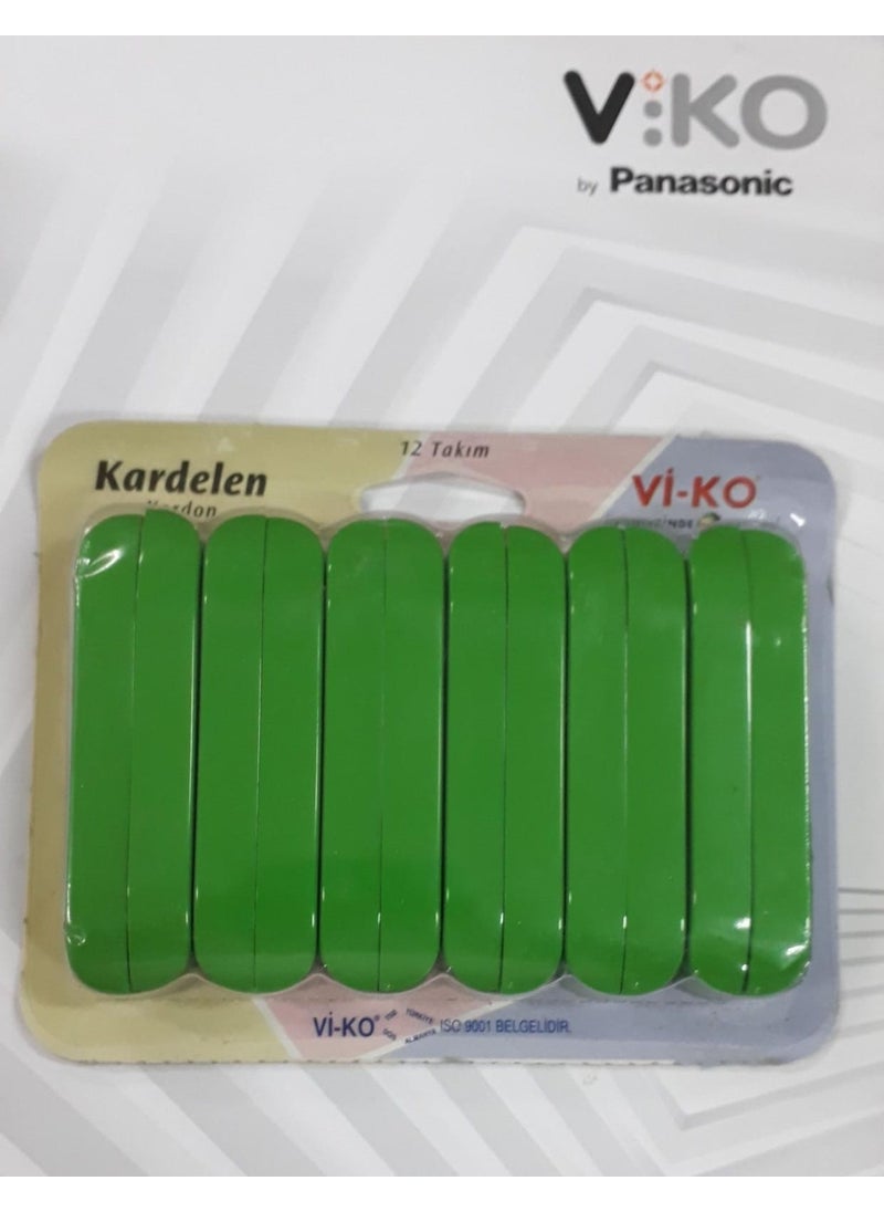 Viko - Kardelen No. 7 Side Cheetah / Cord - Set of 12 - Image 1