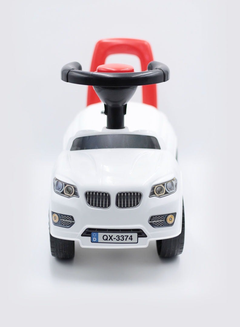 لعبة سيارة الدفع للأطفال (أبيض) - Image 2