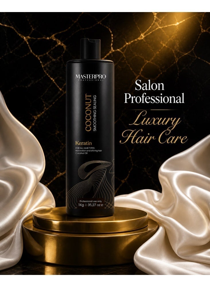 ماستربرو بروفيشنال Dobiana Brazilian Keratin Hair Treatment 1L | Anti-Frizz Smoothing with Coconut Protein - Image 3
