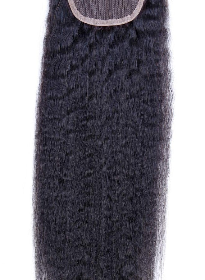 أودير وصلة شعر أودير بطول 16 بوصة، شعر برازيلي طبيعي 150%، كثافة 150%، دانتيل سويسري معقود يدويًا، درجة 9A، شعر ياكي مستقيم بكر غير معالج، بدون عقد مبيضة، لون طبيعي - Image 2