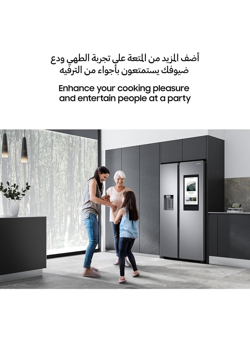 سامسونج ثلاجة جنبًا إلى جنب مع Family Hub بسعة 591 لترًا - Image 5