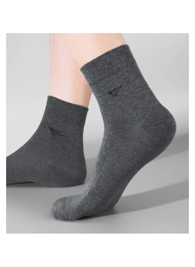 Septwolves Combed cotton gift box men's socks, thin, deodorizing, sweat-absorbing, breathable men's socks, men's solid color cotton socks, 7a antibacterial, casual and fashionable mid-tube socks (6 pairs ) - Image 5