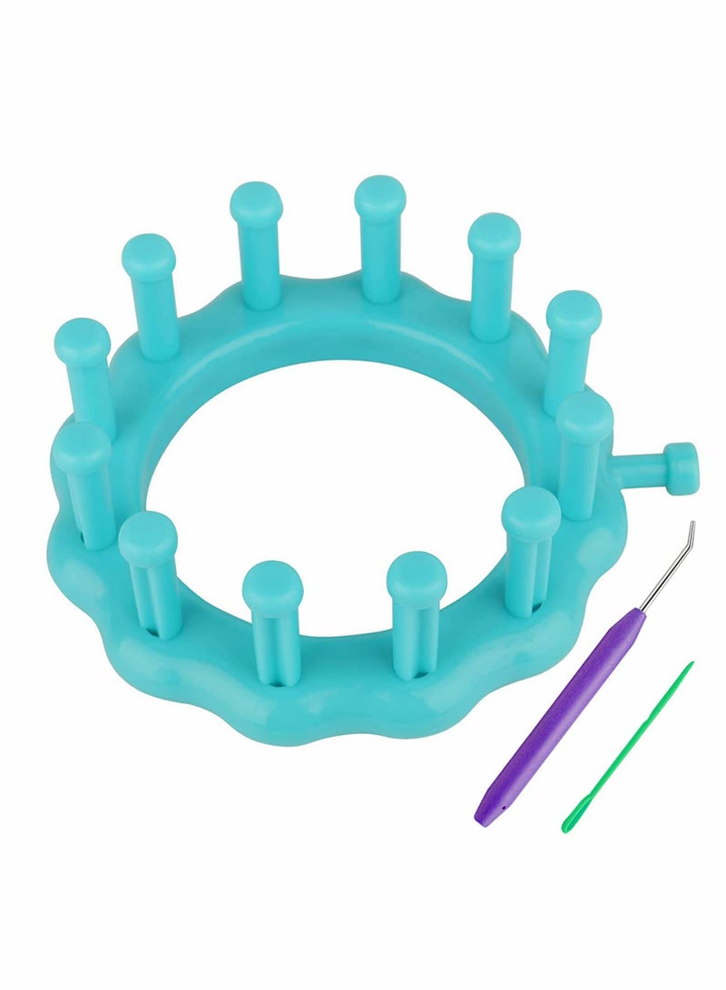 Excefore Circular Loom Set, Round Knitting Loom Kit Plastic Knitting Needles Big Eye Needle Kits - Image 1