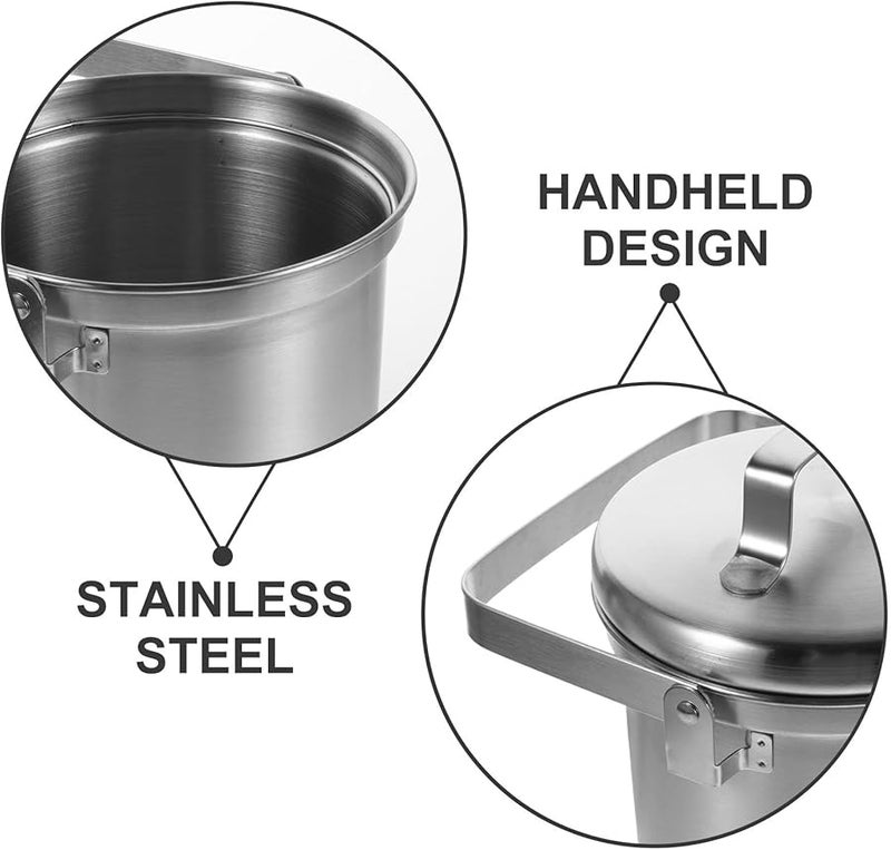 Stainless Steel 3L Countertop Compost Bin With Lid For Kitchen Food Scrap Recycling - Image 4
