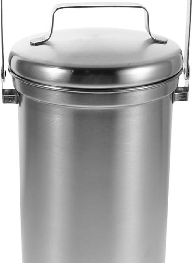 Stainless Steel 3L Countertop Compost Bin With Lid For Kitchen Food Scrap Recycling - Image 1
