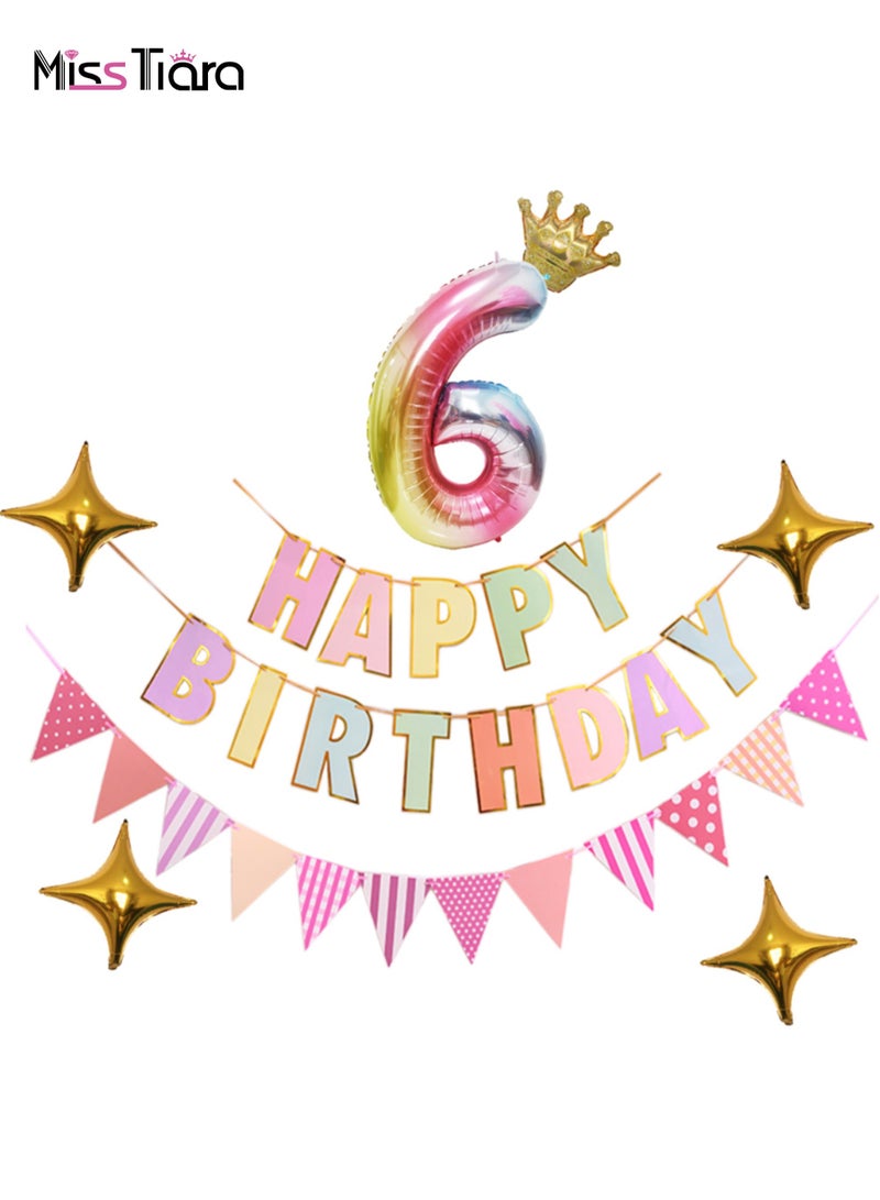 MissTiara بالون زينة لحفلة عيد الميلاد مع لافتة - Image 1