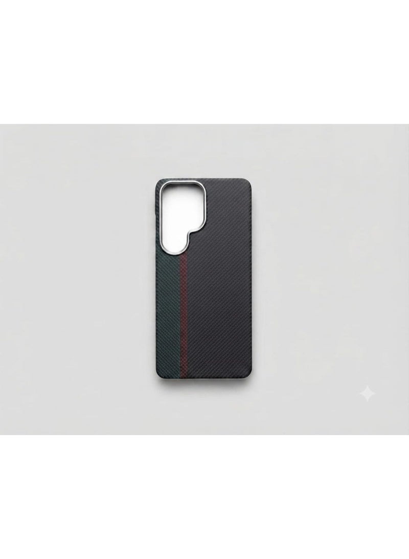 MAXWELL Carbon Aramid Magsafe Mobile Cover for Samsung S26 Ultra - Black - Image 1
