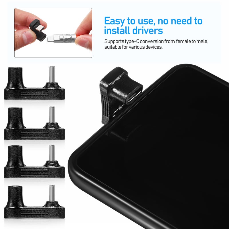 4pcs U Shape Type C Angled Adapters for Phone Laptop Support 4k60hz 10Gbps - Image 3