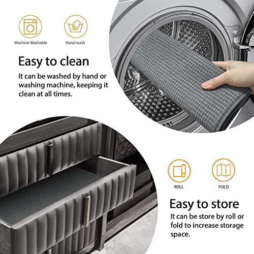 Topsky Microfiber Dish Drying Mat 2 Pack, 20 X 15 Inch Kitchen Counter Mats Reversible Baby Bottles Dish Dry Pad,Super Absorbent Gray - Image 3