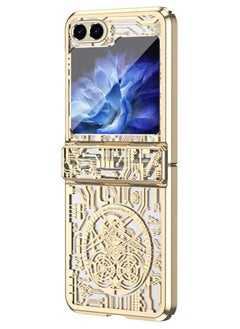 General Case Compatible with Samsung Galaxy Z Flip 6 with Hinge Protection, Rugged Electroplating PC Case Screen Camera Protection Anti-Drop Shockproof Protective Cover  - Image 1