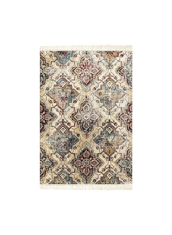In-House Soft Velvet Turkish Rectangular Door & Bath Mat - Multicolor - 60x40 cm  - Image 3