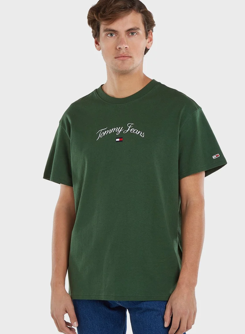 TOMMY JEANS Logo Crew Neck T-Shirt