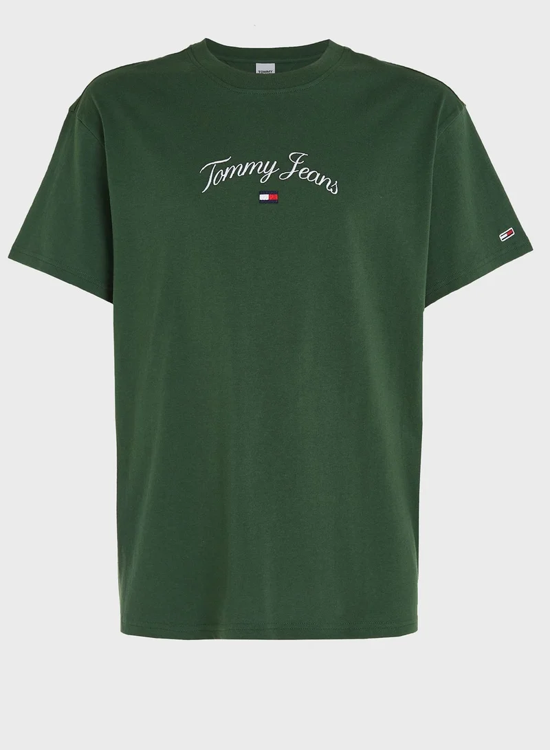 TOMMY JEANS Logo Crew Neck T-Shirt