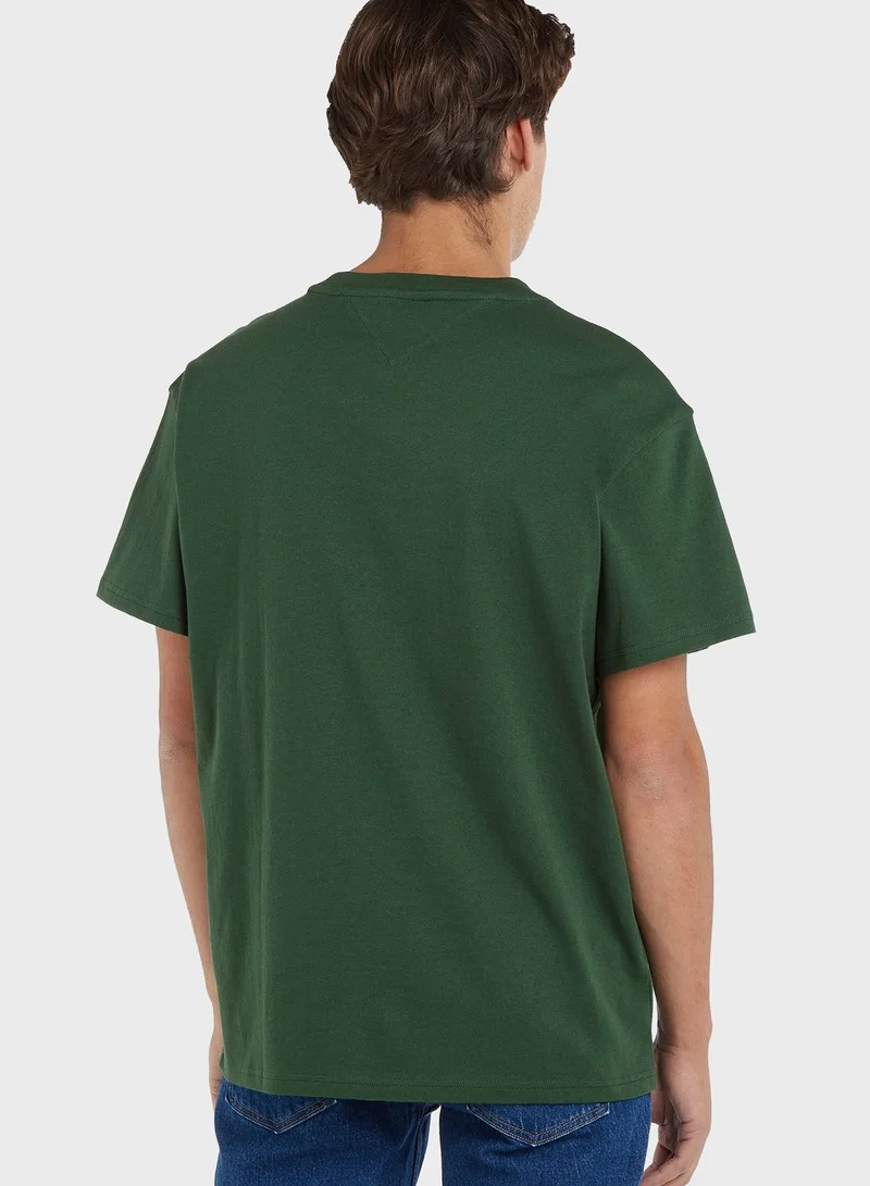 TOMMY JEANS Logo Crew Neck T-Shirt