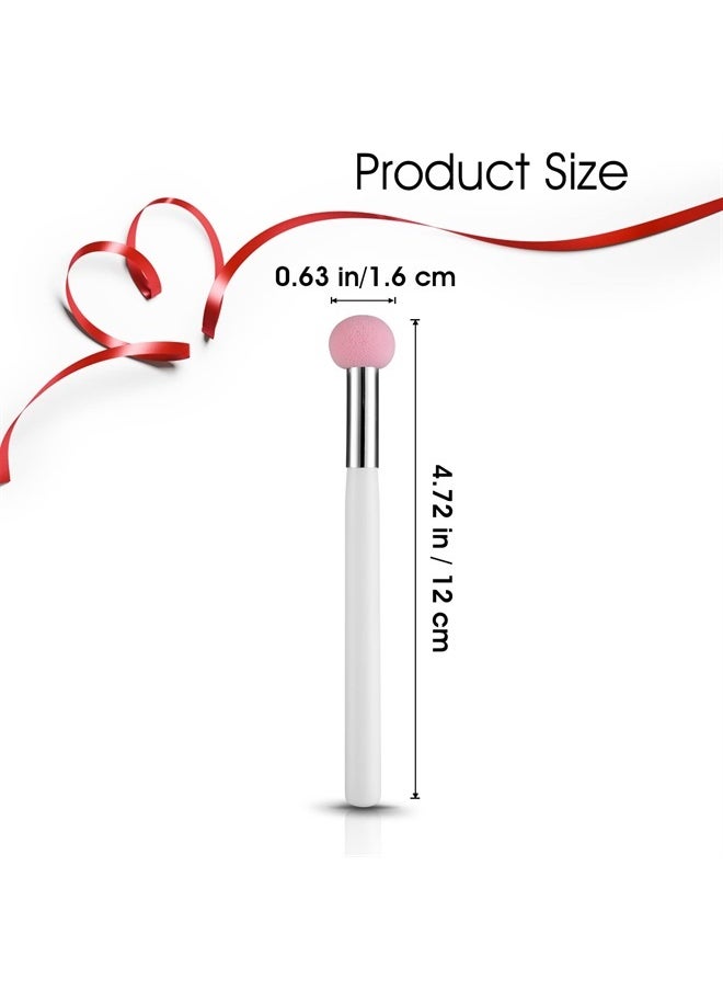 WLLHYF - 6 Pieces Sponge Makeup Applicator Mushroom Powder Puff with Handle Concealer Powder Brush Eye Makeup Eyeshadow Sponge Brush Washable Foundation Brushes for Women Girls - Image 1