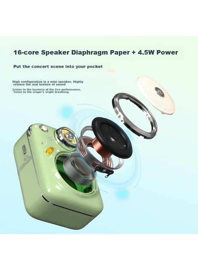 Divoom Dot Sound Beatles 2 Cute Retro Mini Bluetooth Speaker Portable Outdoor Small Speaker Subwoofer Wireless Card-insertable Fm Radio Birthday Gift For Girlfriends - Image 2