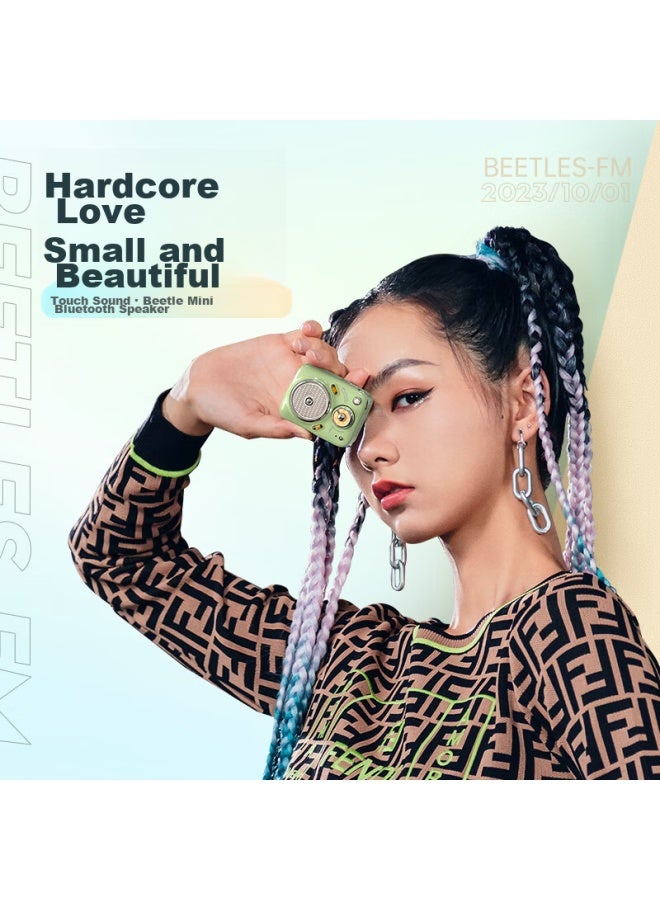 Divoom Dot Sound Beatles 2 Cute Retro Mini Bluetooth Speaker Portable Outdoor Small Speaker Subwoofer Wireless Card-insertable Fm Radio Birthday Gift For Girlfriends - Image 1